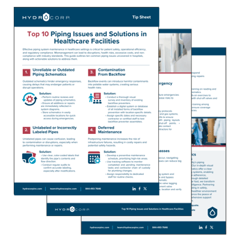 Piping Issues Tip Sheet